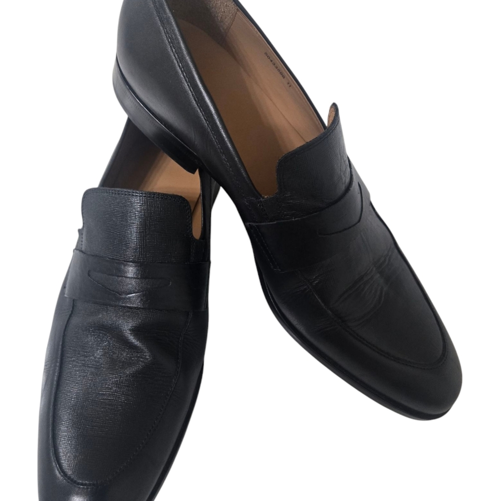 Hugo Boss Black Slip-On Loafers Sleek Design